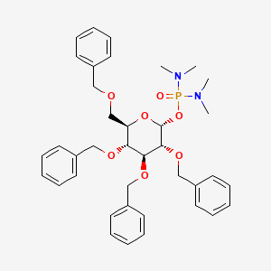 2,3,4,6-Tetra-O-benzyl-alpha-D-glucopyranosyl N,N,N',N'-Tetramethylphosphorodiamidate - 143520-19-8