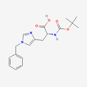 (R)-3-(1-Benzyl-1H-imidazol-4-yl)-2-((tert-butoxycarbonyl)amino)propanoic acid - 65717-64-8