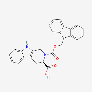 (R)-2-(((9H-fluoren-9-yl)methoxy)carbonyl)-2,3,4,9-tetrahydro-1H-pyrido[3,4-b]indole-3-carboxylic acid - 268731-07-3