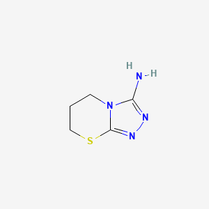 6,7-Dihydro-5H-[1,2,4]triazolo[3,4-b][1,3]thiazin-3-ylamine - 639782-44-8