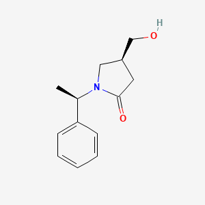 (S)-4-(hydroxyMethyl)-1-((R)-1-phenylethyl)pyrrolidin-2-one - 215183-32-7
