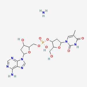 [5-(6-Aminopurin-9-yl)-3-hydroxyoxolan-2-yl]methyl [2-(hydroxymethyl)-5-(5-methyl-2,4-dioxopyrimidin-1-yl)oxolan-3-yl] hydrogen phosphate;azane - 61845-39-4