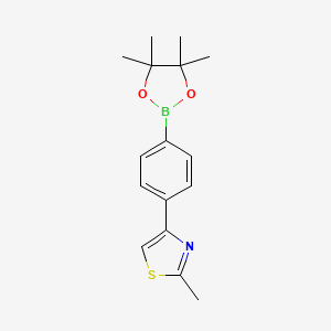 2-Methyl-4-[4-(4,4,5,5-tetramethyl-1,3,2-dioxaborolan-2-yl)phenyl]-1,3-thiazole - 857283-68-2