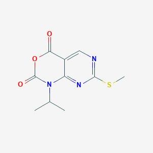 1-isopropyl-7-(methylthio)-1H-pyrimido[4,5-d][1,3]oxazine-2,4-dione - 76360-89-9