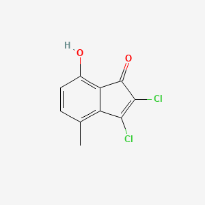 2,3-Dichloro-7-hydroxy-4-methyl-1H-inden-1-one - 75376-47-5