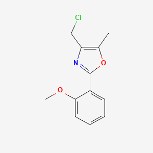 4-(Chloromethyl)-2-(2-methoxyphenyl)-5-methyl-1,3-oxazole - 475481-99-3
