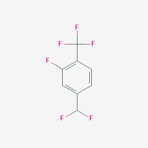 4-(Difluoromethyl)-2-fluoro-1-(trifluoromethyl)benzene - 1214383-47-7