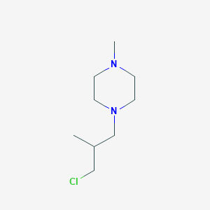 1-(3-Chloro-2-methylpropyl)-4-methylpiperazine - 39607-92-6