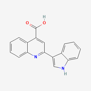 2-(1H-indol-3-yl)quinoline-4-carboxylic acid - 89391-04-8