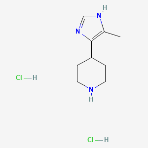 4-(5-methyl-1H-imidazol-4-yl)piperidine dihydrochloride - 147960-33-6