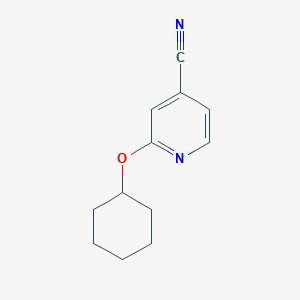 2-(Cyclohexyloxy)isonicotinonitrile - 1016867-57-4