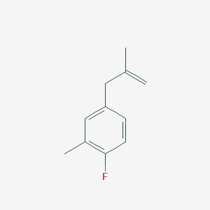 3-(4-Fluoro-3-methylphenyl)-2-methyl-1-propene - 869493-79-8