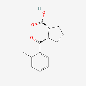 cis-2-(2-Methylbenzoyl)cyclopentane-1-carboxylic acid - 732253-35-9