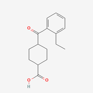 cis-4-(2-Ethylbenzoyl)cyclohexane-1-carboxylic acid - 736136-12-2