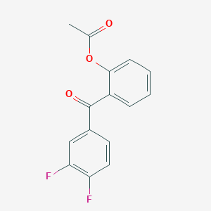 2-Acetoxy-3',4'-difluorobenzophenone - 890098-72-3
