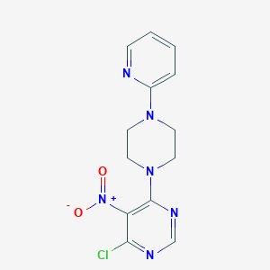 4-Chloro-5-nitro-6-(4-pyridin-2-ylpiperazin-1-yl)pyrimidine - 882281-67-6