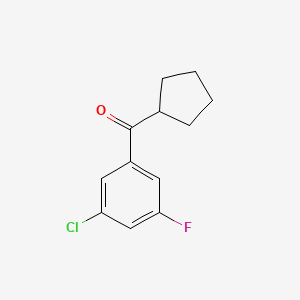 3-Chloro-5-fluorophenyl cyclopentyl ketone - 898791-72-5