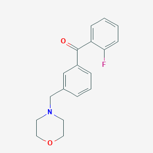 2-Fluoro-3'-morpholinomethyl benzophenone - 898791-92-9