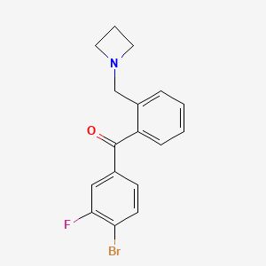 2'-Azetidinomethyl-4-bromo-3-fluorobenzophenone - 898754-97-7