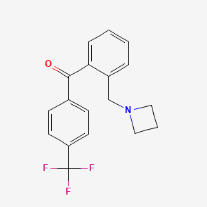 2-Azetidinomethyl-4'-trifluoromethylbenzophenone - 898755-11-8
