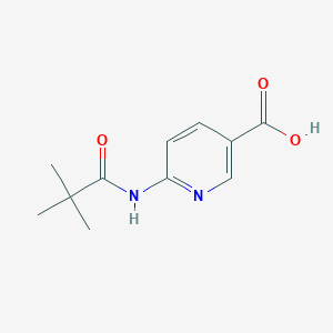 6-(2,2-Dimethyl-propionylamino)-nicotinic acid - 898561-66-5