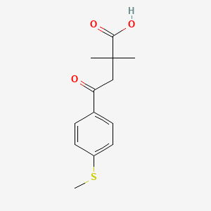 2,2-Dimethyl-4-oxo-4-(4-thiomethylphenyl)butryic acid - 898766-73-9