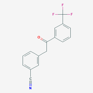 2-(3-Cyanophenyl)-3'-trifluoromethylacetophenone - 898784-53-7