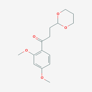 2',4'-Dimethoxy-3-(1,3-Dioxan-2-Yl)Propiophenone - 884504-41-0