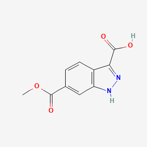 6-(Methoxycarbonyl)-1H-indazole-3-carboxylic acid - 885522-60-1