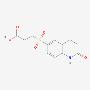 3-[(2-Oxo-1,2,3,4-tetrahydroquinolin-6-yl)sulfonyl]propanoic acid - 1119451-25-0