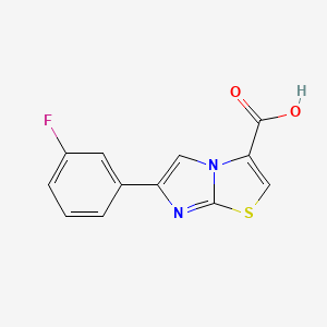 6-(3-Fluorophenyl)imidazo[2,1-b][1,3]thiazole-3-carboxylic acid - 1119452-29-7