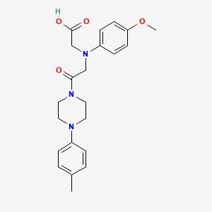 ((4-Methoxyphenyl){2-[4-(4-methylphenyl)piperazin-1-yl]-2-oxoethyl}amino)acetic acid - 1142205-51-3