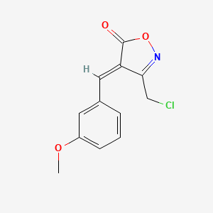 (4E)-3-(Chloromethyl)-4-(3-methoxybenzylidene)-isoxazol-5(4H)-one - 1142199-16-3