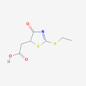 [2-(Ethylthio)-4-oxo-4,5-dihydro-1,3-thiazol-5-yl] acetic acid - 1142201-33-9