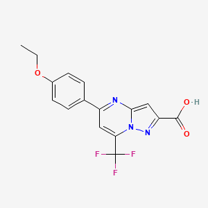 5-(4-Ethoxyphenyl)-7-(trifluoromethyl)pyrazolo[1,5-a]pyrimidine-2-carboxylic acid - 1142211-01-5