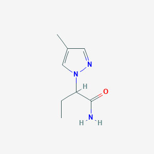 2-(4-methyl-1H-pyrazol-1-yl)butanamide - 1172702-26-9