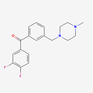 3,4-Difluoro-3'-(4-methylpiperazinomethyl) benzophenone - 898789-33-8