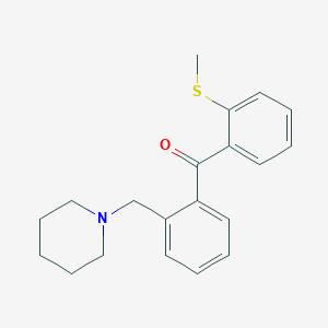 2-Piperidinomethyl-2'-thiomethylbenzophenone - 898752-01-7