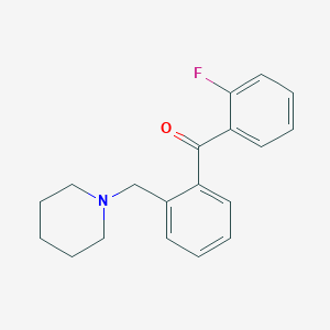 2-Fluoro-2'-piperidinomethyl benzophenone - 898773-48-3