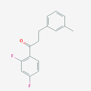 2',4'-Difluoro-3-(3-methylphenyl)propiophenone - 898768-16-6