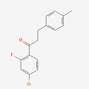 4'-Bromo-2'-fluoro-3-(4-methylphenyl)propiophenone - 898769-07-8