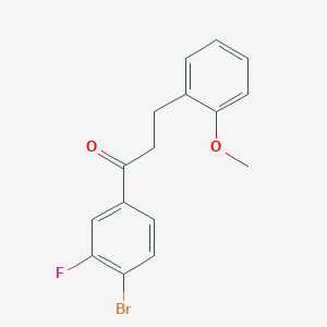 4'-Bromo-3'-fluoro-3-(2-methoxyphenyl)propiophenone - 898770-12-2