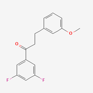 3',5'-Difluoro-3-(3-methoxyphenyl)propiophenone - 898775-34-3