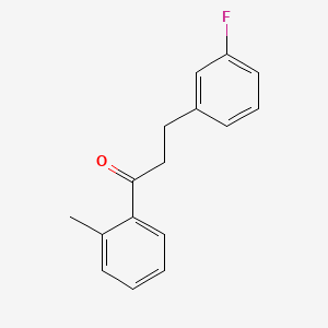 3-(3-Fluorophenyl)-2'-methylpropiophenone - 898788-65-3