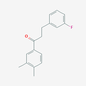 3',4'-Dimethyl-3-(3-fluorophenyl)propiophenone - 898767-17-4