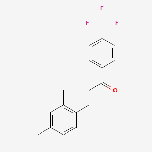 3-(2,4-Dimethylphenyl)-4'-trifluoromethylpropiophenone - 898794-34-8