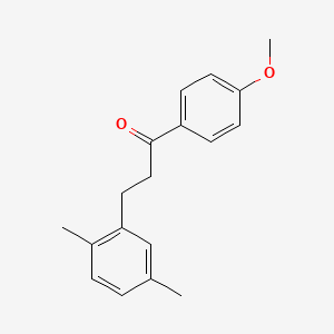 3-(2,5-Dimethylphenyl)-4'-methoxypropiophenone - 898794-84-8