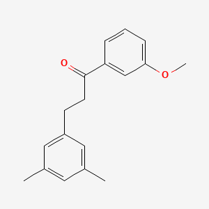3-(3,5-Dimethylphenyl)-3'-methoxypropiophenone - 898780-17-1