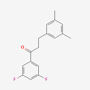 3',5'-Difluoro-3-(3,5-dimethylphenyl)propiophenone - 898781-16-3