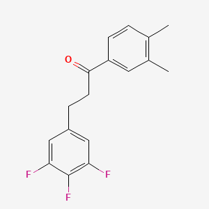 3',4'-DIMETHYL-3-(3,4,5-TRIFLUOROPHENYL)PROPIOPHENONE - 898778-09-1